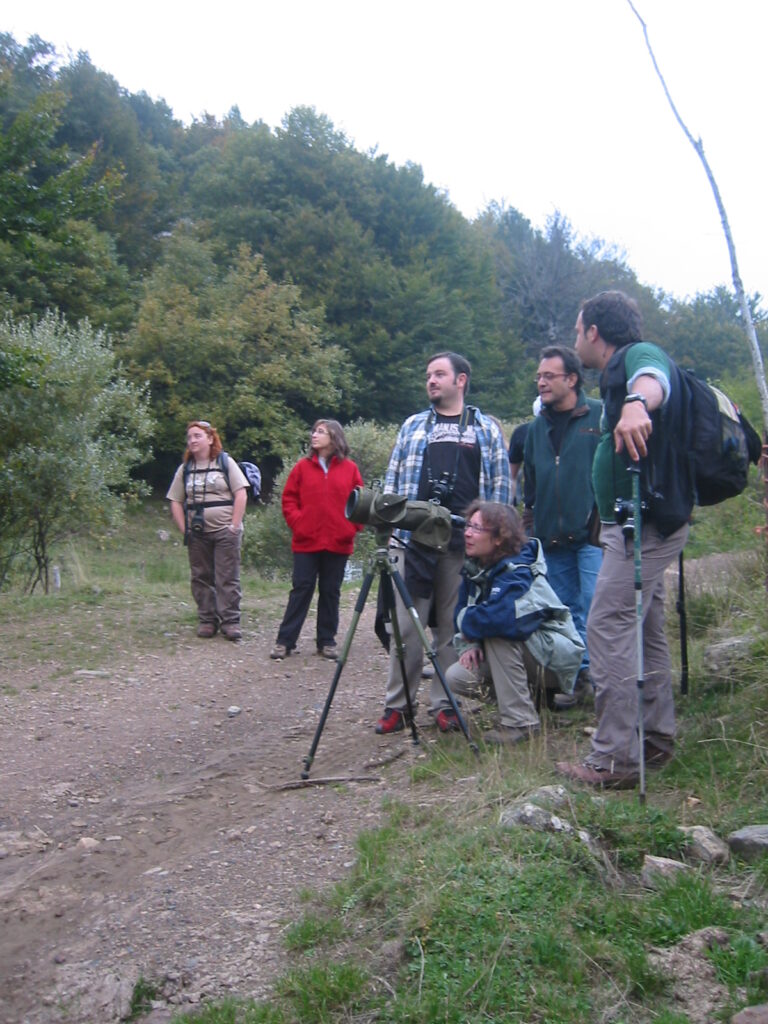grupo turistas ornitología