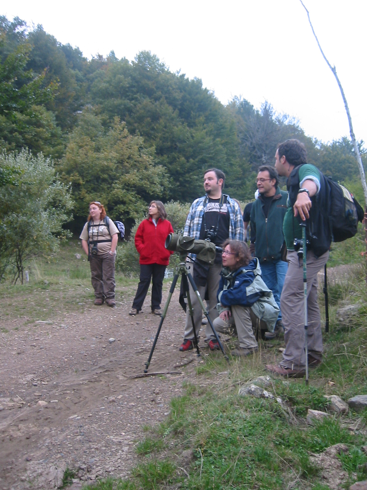 grupo turistas ornitología
